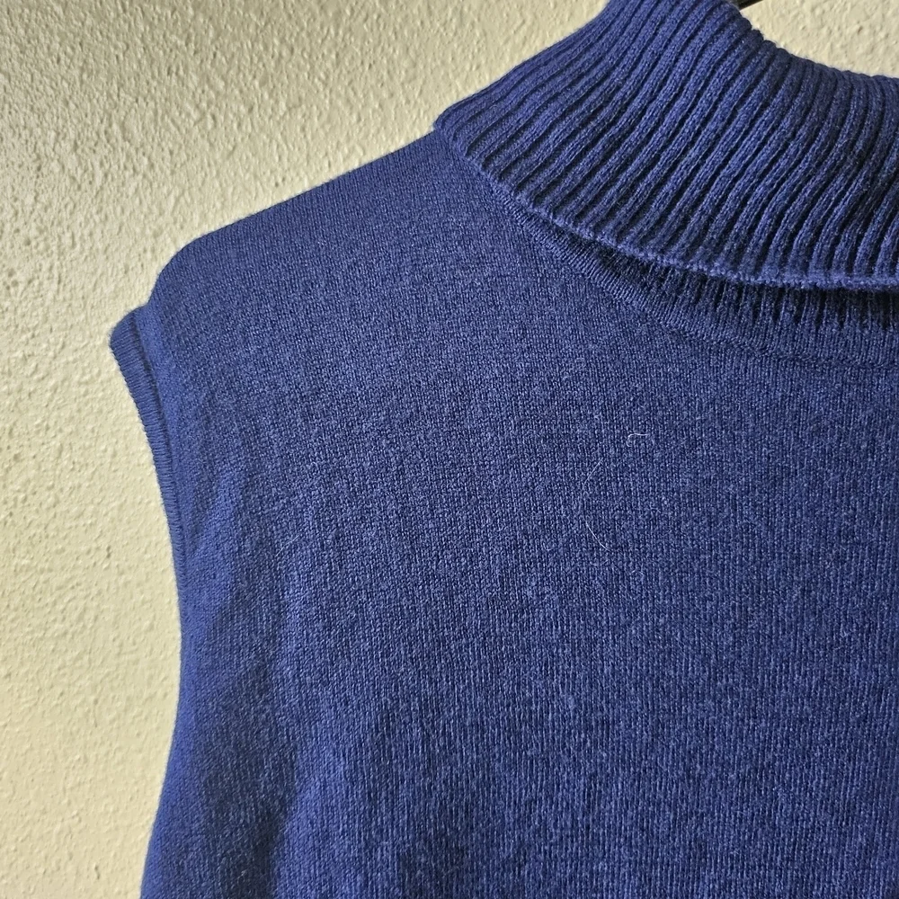 Jessica London Royal Blue Cowl Neck Short Sleeves Sweater Casual Size 22/24.
